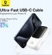 Powerbank Baseus Baseus Qpow Pro+ 20000mAh 22.5W z wbudowanym kablem USB-C i wyświetlaczem - biały 5