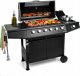 Lehmann Vegas 6+1 Grill ogrodowy gazowy 12.8 kW 32.5 cm x 75 cm 15