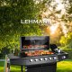 Lehmann Vegas 6+1 Grill ogrodowy gazowy 12.8 kW 32.5 cm x 75 cm 2