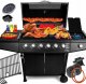 Lehmann Vegas 6+1 Grill ogrodowy gazowy 12.8 kW 32.5 cm x 75 cm 5