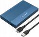 Kieszeń Qoltec Obudowa | Kieszeń na dysk SSD HDD 2.5' | SATA | USB 3.0 | Super speed 5Gb/s | 2TB | Niebieskia 1