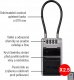 MasterLock Kasetka na klucze z zamkiem szyfrowym i elastycznš szeklš kablowš 2