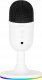 Mikrofon Marvo Marvo, gamingowy mikrofon, MIC-06, biała, Podświetlenie RGB, wejście słuchawkowe 1