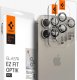 Spigen Glass tR EZ Fit Optik Pro 2 Pack, nature titanium - iPhone 15 Pro/15 Pro Max 1