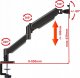 VETOUSON Uchwyt biurkowy na monitor 13" - 32" (VX-105) 9