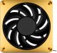 Wentylator Alphacool Apex Stealth Metal Power 120 mm Złoty (13856) 2