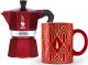 Bialetti Bialetti - Deco Glamour - Moka Express 3tz Czerwona + Kubek 1