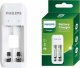 Ładowarka Philips Ładowarka do akumulatorów + 2xAA 700mAh, kabel USB 3