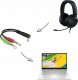 PremiumCord PREMIUMCORD Adaptér 4pólový jack3,5mm pro sluchátka a mikrofon, 30cm 2