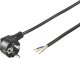 PremiumCord PREMIUMCORD Kabel Flexo síťový třížilový 230V s úhlovou vidlicí 2m černá 1