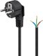 PremiumCord PREMIUMCORD Kabel Flexo síťový třížilový 230V s úhlovou vidlicí 2m černá 3