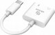 Akasa adaptér USB-C to 3.5mm Jack & PD 15W Port ładowania biały 3