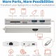 Stacja/replikator Eaton USB-C z serii Tripp Lite — 4K HDMI, USB 3.x (5 Gb/s), USB-A/C, GbE, karta pamięci, PD 60 W 3
