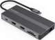 Adapter USB Extra Digital Adapteris USB Type-C - 2x HDMI, VGA, LAN, 3x USB Type-A, SD, TF, USB Type-C PD100W, Aux 1