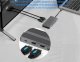 Adapter USB Extra Digital Adapteris USB Type-C - 2x HDMI, VGA, LAN, 3x USB Type-A, SD, TF, USB Type-C PD100W, Aux 3