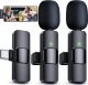 Mikrofon 4kom.pl 2x mikrofon krawatowy bezprzewodowy USB-C typ C Android iOS do telefonu tabletu małe mikrofony zestaw dwóch mikrofonów 1