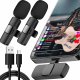 Mikrofon 4kom.pl 2x mikrofon krawatowy bezprzewodowy USB-C typ C Android iOS do telefonu tabletu małe mikrofony zestaw dwóch mikrofonów 2