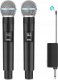Mikrofon Puluz 2x Bezprzewodowy Mikrofon Studyjny Dynamiczny 30m UHF + Odbiornik na 6,35mm i 3,5mm / PU644B 2