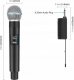 Mikrofon Puluz 2x Bezprzewodowy Mikrofon Studyjny Dynamiczny 30m UHF + Odbiornik na 6,35mm i 3,5mm / PU644B 8