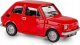 Daffi Pojazd PRL Fiat 126p czerwony 7