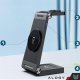 Ładowarka Alogy Ładowarka Indukcyjna Bezprzewodowa Mag Safe 3w1 Qi 18W do iPhone, Apple Watch, AirPods stacja ładowania stojak Alogy czarna 4
