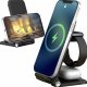 Ładowarka Alogy Ładowarka indukcyjna QI Alogy 3w1 do telefonu Apple iPhone, Airpods, Watch 15W + 3W Czarna 12
