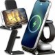 Ładowarka Alogy Ładowarka indukcyjna QI Alogy 3w1 do telefonu Apple iPhone, Airpods, Watch 15W + 3W Czarna 13