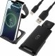Ładowarka Alogy Ładowarka Bezprzewodowa Indukcyjna 3w1 Qi 15W do iPhone, Apple Watch, AirPods stacja ładowania stojak Alogy czarna 4
