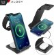 Ładowarka Alogy Ładowarka Bezprzewodowa Indukcyjna 3w1 Qi 15W do iPhone, Apple Watch, AirPods stacja ładowania stojak Alogy czarna 9