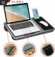 Alogy Stolik pod laptopa Podstawka uchwyt na telefon podkładka pod mysz do łóżka Alogy przenośne biurko z poduszkami 13
