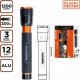 Latarka Black&Decker BLACK + DECKER LATARKA TAKTYCZNA aliumininės 12W 1200LUMENÓW Juodas + DECKER 1