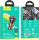 Ładowarka Hoco HOCO ładowarka samochodowa 2 x Typ C z wyświetlaczem + kabel Typ C do Lightning PD QC3.0 3A 60W NZ12C transparentna pomarańczowa 3