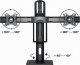 Gembird Stojak biurkowy na 2 monitory 17" - 27" (MS-D2-01) 19