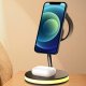 Ładowarka Deltaco 3-in-1 magnetinis belaidis įkroviklis DELTACO, telefonas/TWS/laikrodis, LED lemputė / QI-1041 1