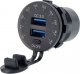 Ładowarka Carmotion Ładowarka do zabudowy USB QC3.0 + USB 6A z woltomierzem i włącznikiem mechanicznym 1