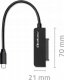 Qoltec Kabel adapter Qoltec SATA | Przejściówka na dysk SSD HDD 2.5" | USB-C | Super speed 5Gb/s | 2TB 5