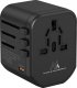 Maclean Adapter podróżny Maclean MCE238N zasilacz USB, 2xUSB 2,4A + USB-C PD 20W, Bezpiecznik 8A, Quick and Fast Charge, 200 krajów świata 1