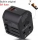 Maclean Adapter podróżny Maclean MCE238N zasilacz USB, 2xUSB 2,4A + USB-C PD 20W, Bezpiecznik 8A, Quick and Fast Charge, 200 krajów świata 4