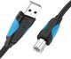 Kabel USB Vention USB-A - USB-B 10 m Czarny (VAS-A16-B1000) 4
