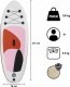 HyperMotion POMPOWANA DESKA SUP - DLA DZIECI - STAND UP PADDLE - 215CM - Z WIOSŁEM 3