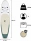 HyperMotion POMPOWANA DESKA SUP - STAND UP PADDLE - 320CM Z WIOSŁEM i SIEDZISKIEM 4