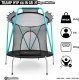 Trampolina ogrodowa HyperMotion HYP 66 IN GR z siatką wewnętrzną 5.5 FT 140 cm 2
