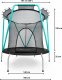Trampolina ogrodowa HyperMotion HYP 66 IN GR z siatką wewnętrzną 5.5 FT 140 cm 3