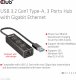 Club 3D Club3D Rozbočovač, USB-A 3.2 Gen1 na 3x USB 3.1, Gigabit Ethernet 7