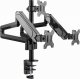 Gembird GEMBIRD Biurkowe ramię na 3 monitory - regulowane 17-32inch obciążenie do 7kg 13