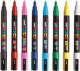 Posca Uni-Ball PC-3M, Multicolour, Multicolour, 8 colours, Fine, 0.9 mm, 1.3 mm 2