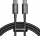 Kabel USB Rocoren USB-C - USB-C 2 m Czarny 1