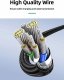 Kabel USB Rocoren USB-C - USB-C 1 m Czarny 2