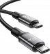 Kabel USB Rocoren USB-C - USB-C 3 m Czarny 1