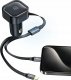 Ładowarka Usams Ładowarka samochodowa USAMS C41 ze zwijanym kablem 1xUSB-C, 1xLightning PD 30W Fast Charge czarny/black 1